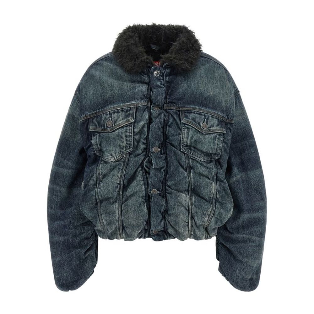 Diesel Blue Cotton Denim Women's Jacket